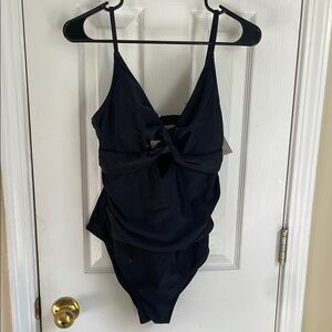 Cupshe Black Whimsigoth Coquette One Piece Swimsuit